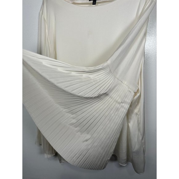 The Limited Collection 3X Blouse Top Womens Cream Angel Sleeves Flowy Poly Spand - Picture 12 of 16
